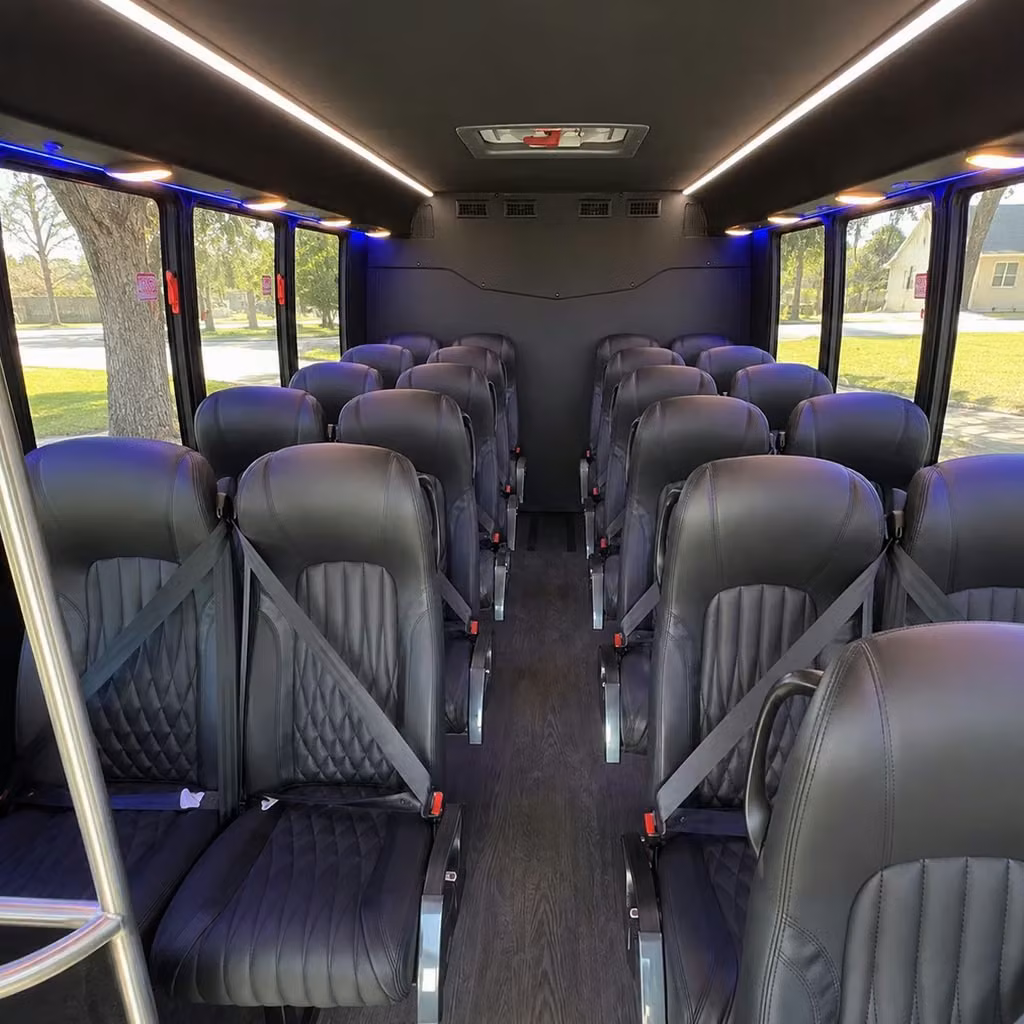 25 passenger minibus inside