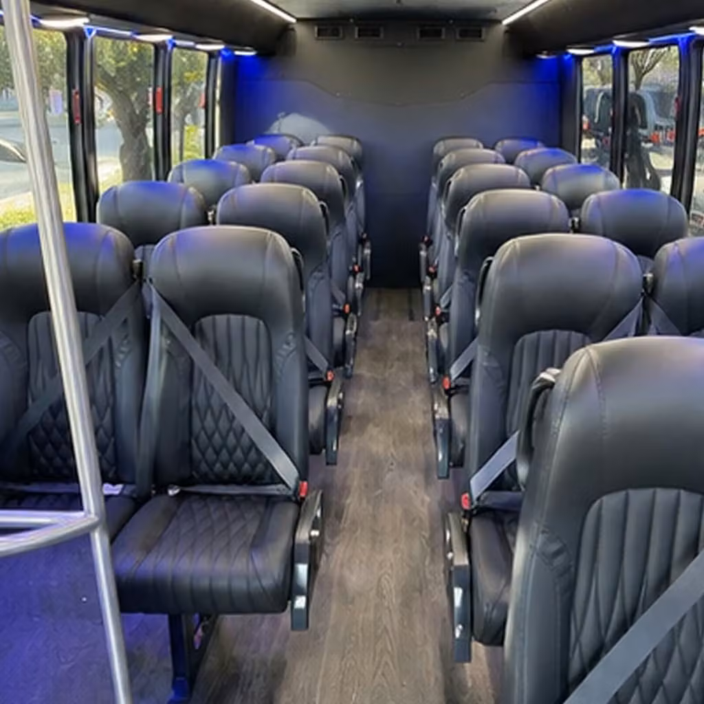 28 passenger minibus inside
