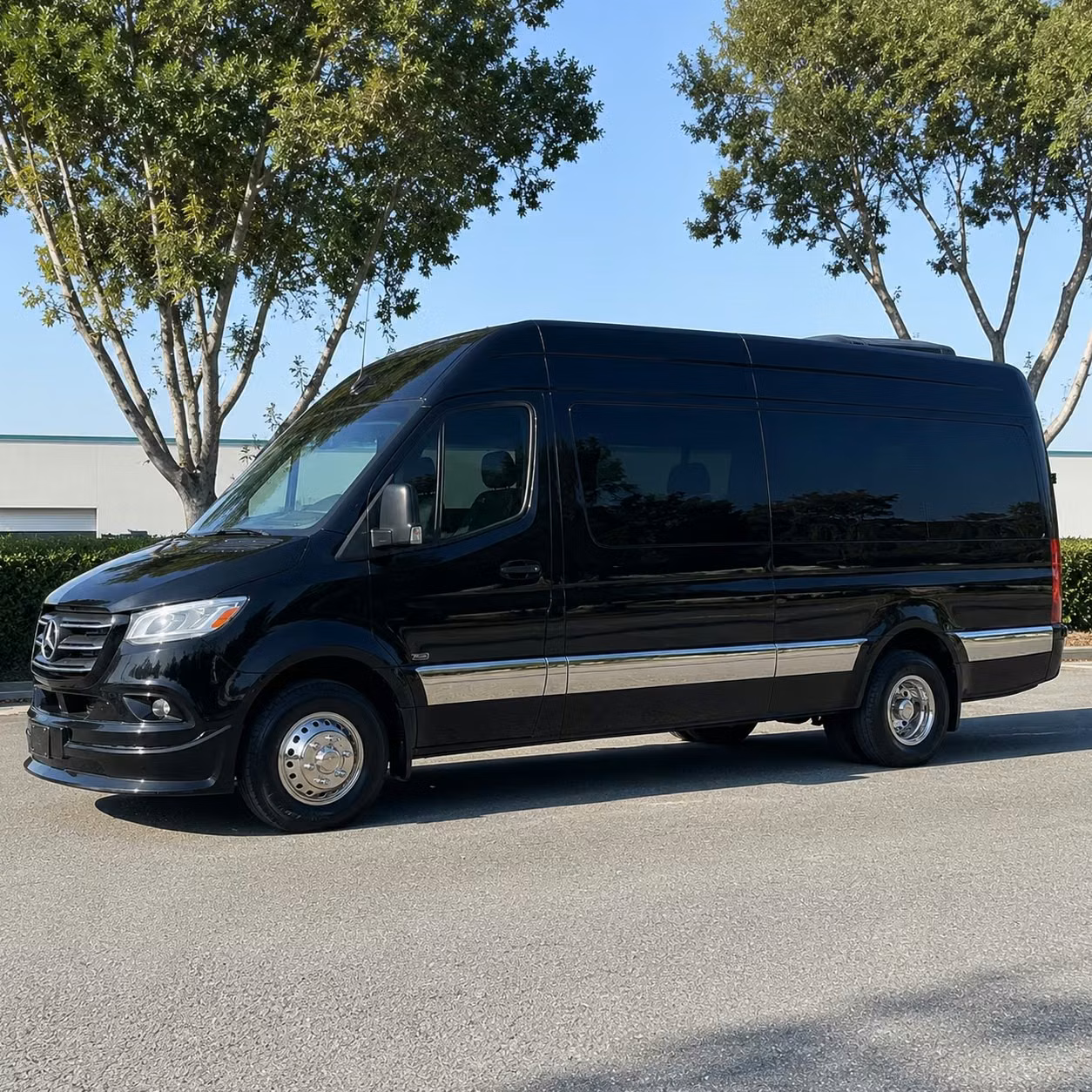 garland sprinter van rental with driver